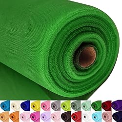 Green Tulle Fabric Roll Spool Bolt