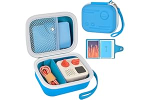 Againmore Case Compatible with Yoto Mini (2024 Edition) Kids Screen-Free Bluetooth Audio Player & Card Storage Holder for up to 24 Cards-Blue