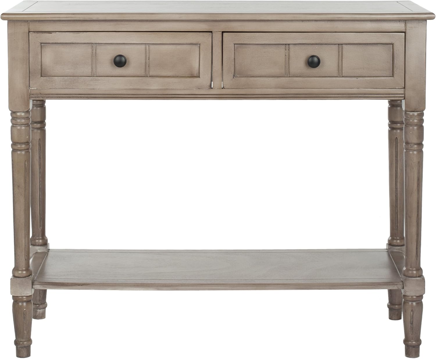 Safavieh American Homes Collection Samantha Vintage Grey 2-Drawer Console Table: Furniture & Decor