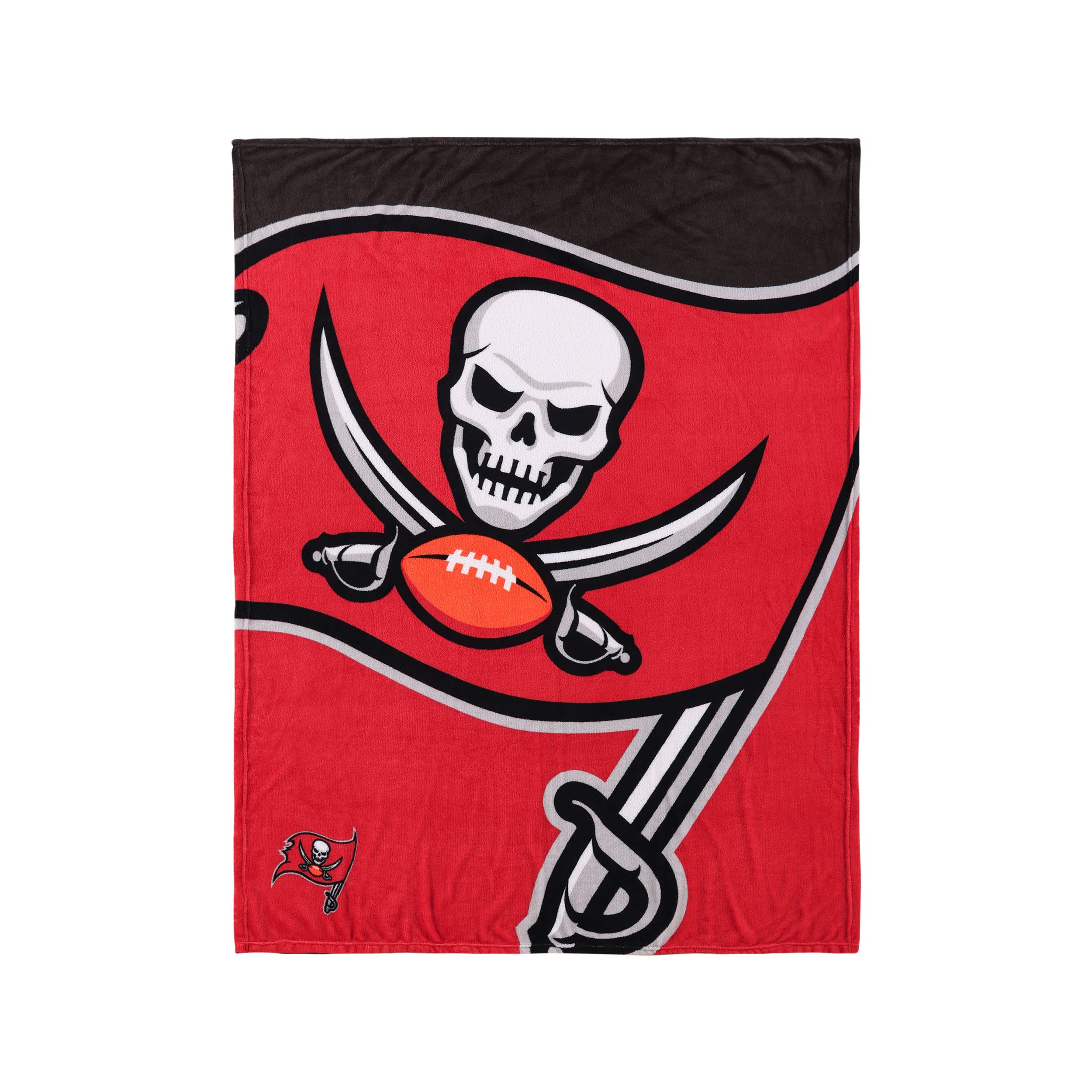 FOCO Tampa Bay Buccaneers NFL Supreme Slumber Plush Throw Decke - Stück