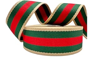 Dortrue Polyester Webbing Strap 1.5 inch Wide 12 Yard Striped Nylon Webbing for Bag Straps Replacement Crossbody