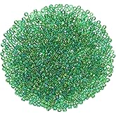 uxcell 2000 Pcs Glass Seed Beads Bulk, 2mm Mini Glass Bugle Beads for DIY Earrings, Necklaces, Bracelets, Jewelry Making, Dark Green