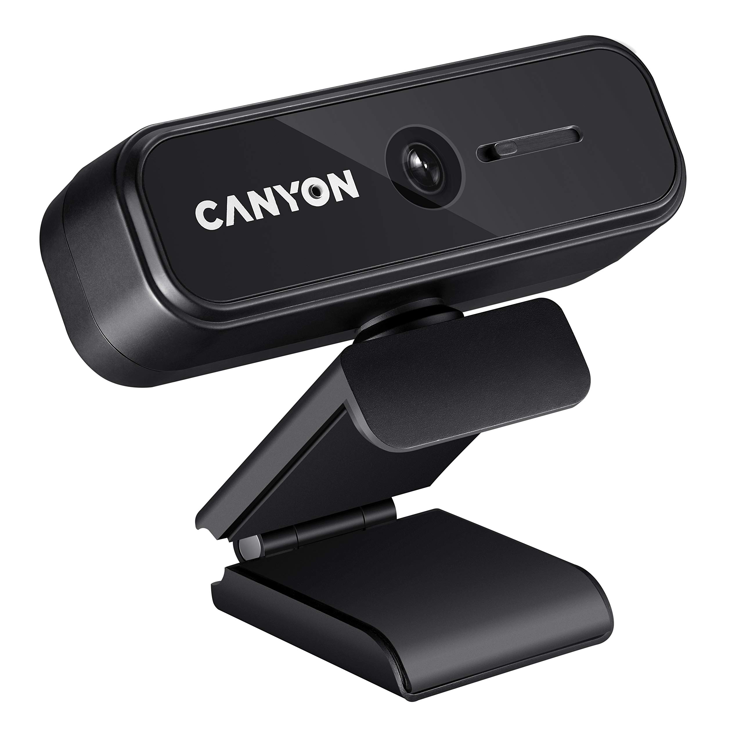 CANYON Full Hd1080p Webcam - Face Cam With Microphone Web Camera Streaming with Auto Focus, 360° Rotary Function, Pc/Desktop/Laptop for Zoom, Skype, Facetime Conferences, Online Classes