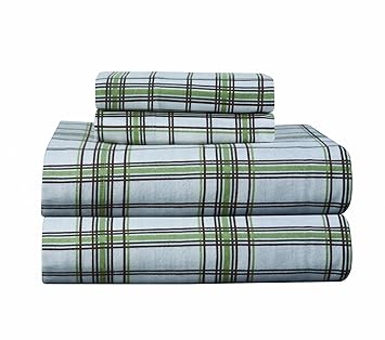 Amazon.com: Pointehaven Heavy Weight Printed Flannel Queen Sheet ...