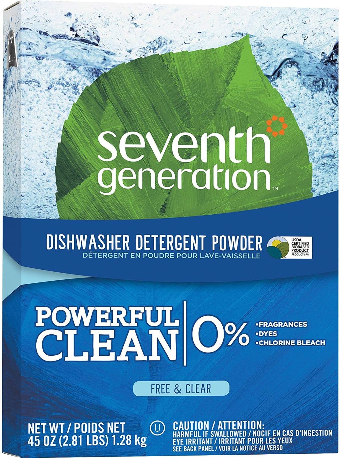 Best seventh generation dishwasher detergent free and clear powder