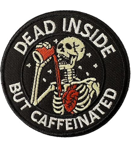 小物 Skull Patch FUNNY FARM UNDERCOVER AFFA Amazon.com: Never Better Skeleton Patch - Hook and Loop Funny