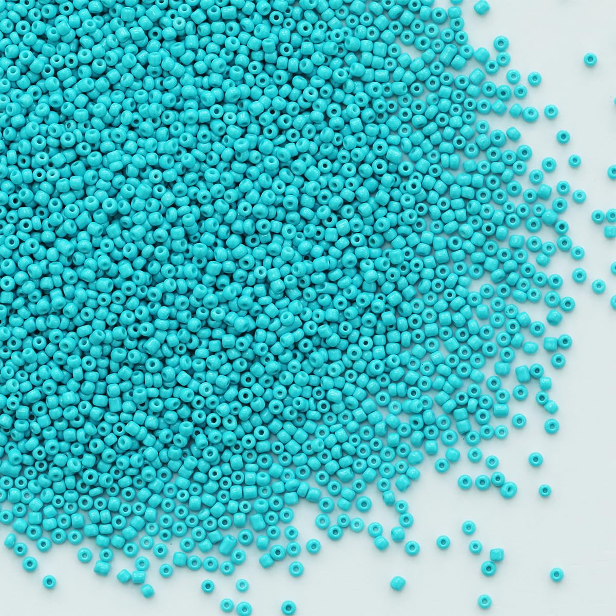 Bulk 2mm Turquoise Seed Beads for Jewelry Making 110 Grams About 10080pcs,12/0 Glass Craft Beads for Making Earrings, Bracelets, Pendants, Waist Jewelry, DIY Handmade（Turquoise）