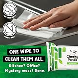 Cheeky Panda Antibacterial Wipes 90 Bamboo Cloths Kills 99.99% Bacteria PFAS view 5