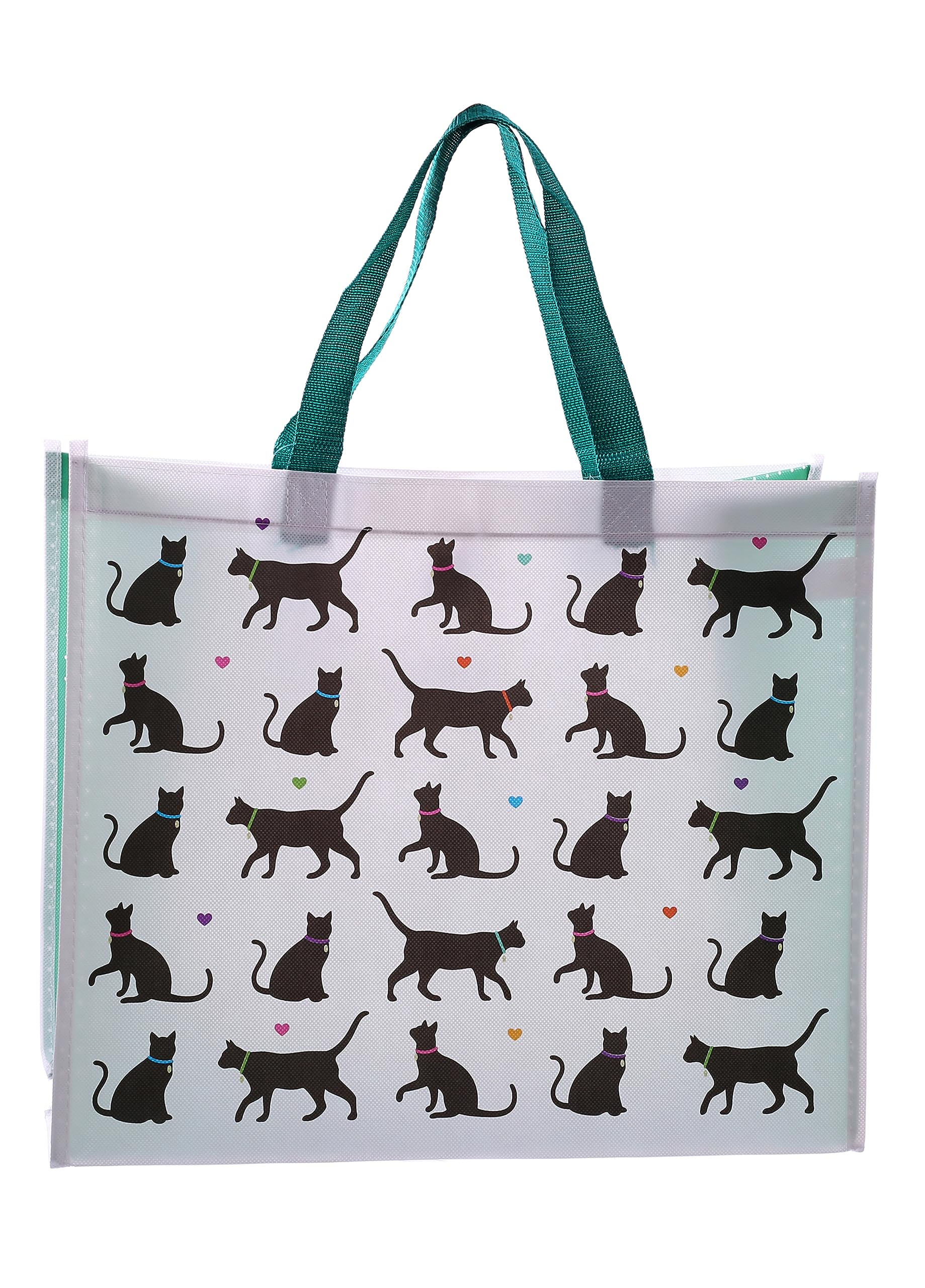 Puckator I Love My Cat Reusable Shopping Bag - Shoulder Bags - Handbags for Women - Canvas Tote Bags for Women - Shopping Hand Bag - Large Ladies Bags - Aesthetic Stuff - Big Foldaway Bag