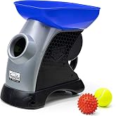 Franklin Sports Ready Set Fetch Automatic Tennis Ball Launcher - Black | Plug-In Power Adapter, No Batteries Required, Adjustable Throw Distance, Audible Safety Alert, Great For Large + Medium Dogs