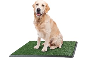 Artificial Grass Puppy Pee Pad for Dogs and Small Pets - 20x30 Inch, Reusable 3-Layer Turf Pads for Dogs with Tray - Indoor and Outdoor Fake Grass Potty Pet Supplies by PETMAKER
