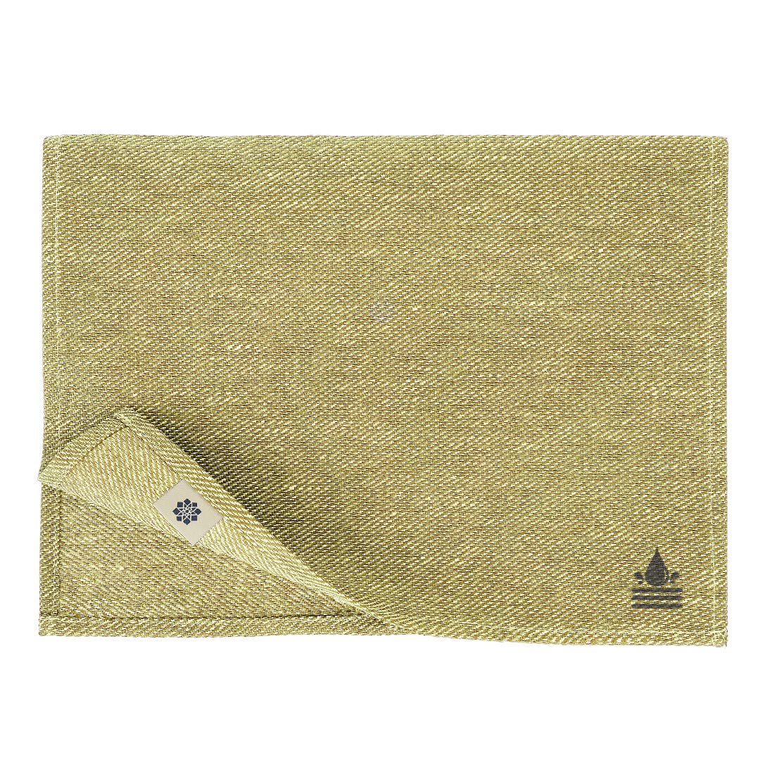 Linen & Cotton Waterproof Table Mats Placemats Pietro Set of 2-100% Linen, Beige (30 x 45 cm) Easy Care Non Slip Tablemats Place Mats Cloth for Home Kitchen Dining Restaurant Hotel Garden Outdoor