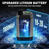MIAOKE Portable Camping Shower 7800mAh with Digital Temp Display Grey view 3