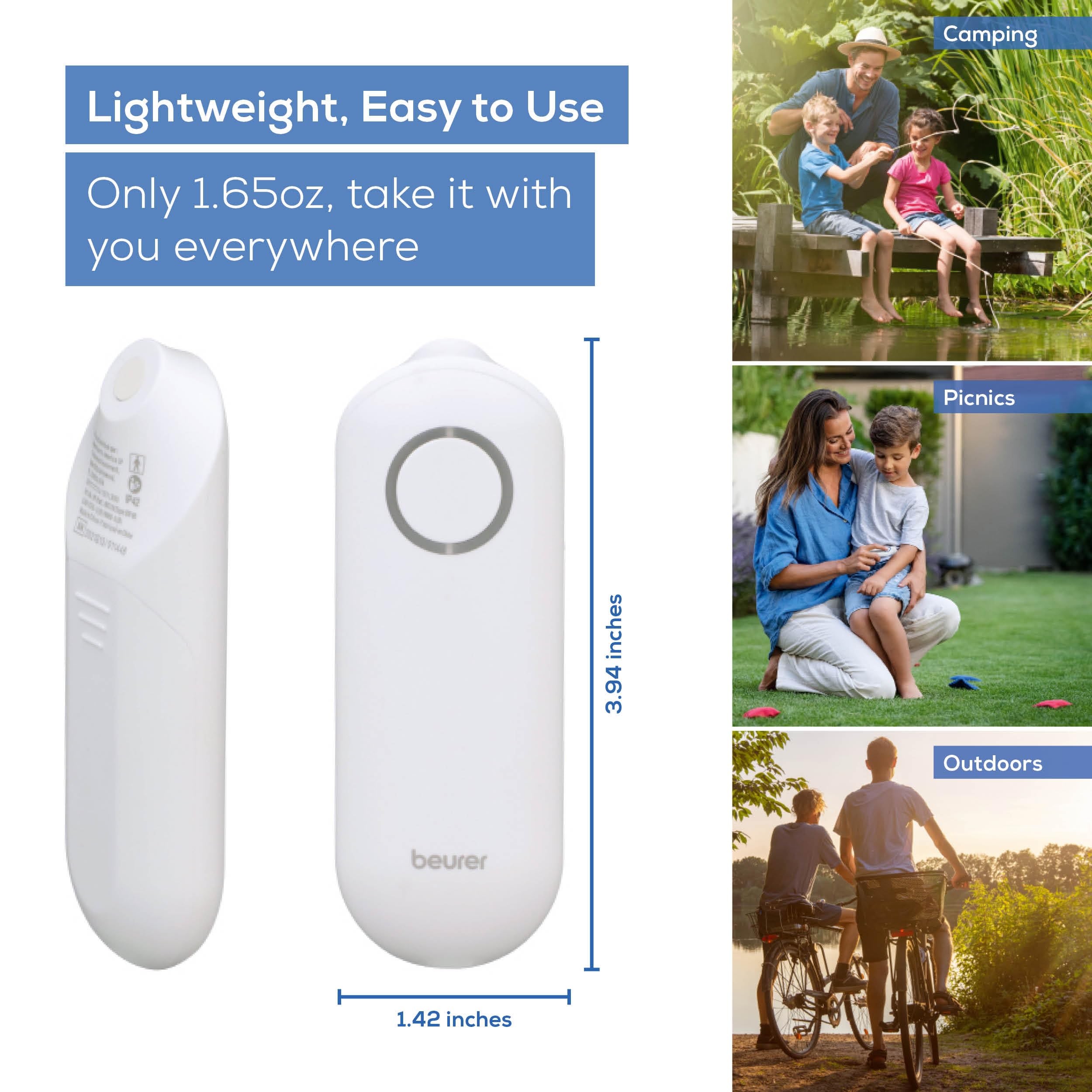 Beurer BR60 Insect Sting and Bite Relief, Bug Bite Healer for Chemical-Free Treatment of Insect Bites, Non-Toxic Natural Relief from Itching and Swelling, for Mosquito Bites