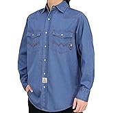 BOCOMAL FR Shirts 6.25oz Lightweight Welding Shirts Flame Resistant Men's Fire Retardant Shirt