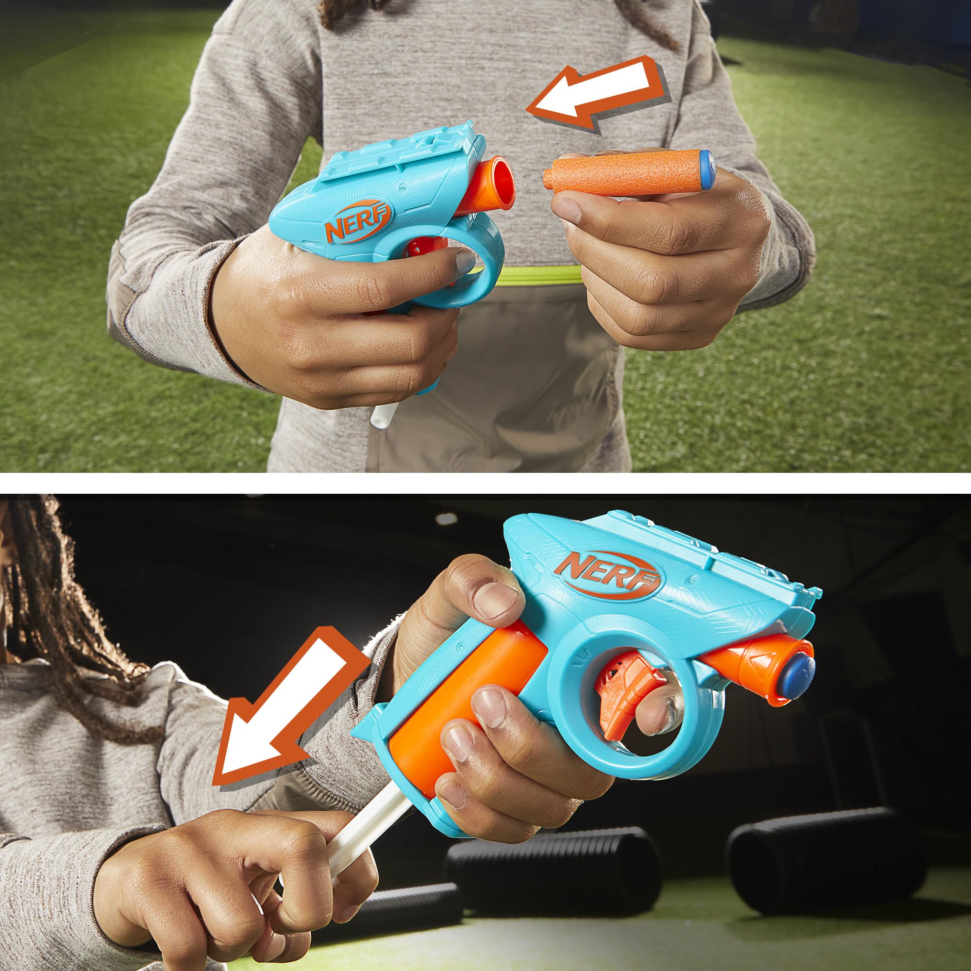 Nerf N Series Gear Up Pack, 3X Blasters, 18 Nerf N1 Darts, Kids Gifts, Outdoor Games, Ages 8+