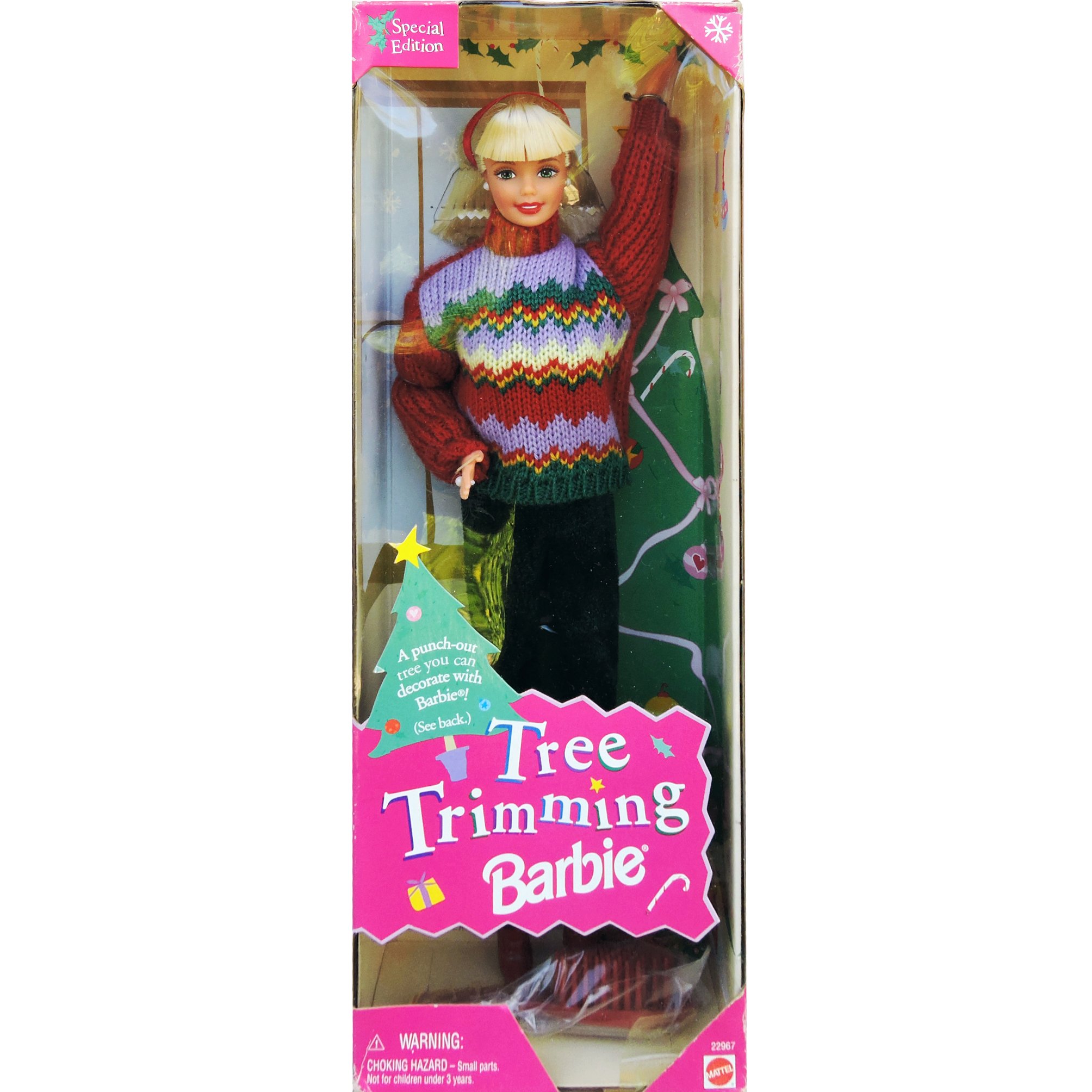 Barbie Tree Trimming Speical Edition Doll By Mattel in 1998 - The box is not in mint condition
