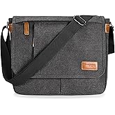 Estarer Messenger Bags for Men 13-13.3 Inch Laptop Briefcase Water Resistant Canvas Bag for Work/Office/Commute Small Shoulder Crossbody Laptop Satchel
