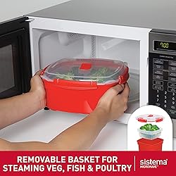 Sistema Microwave Food Steamer with Removable