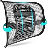 m zimoon Mesh Back Support Lumbar Cushion with Elastic Strap