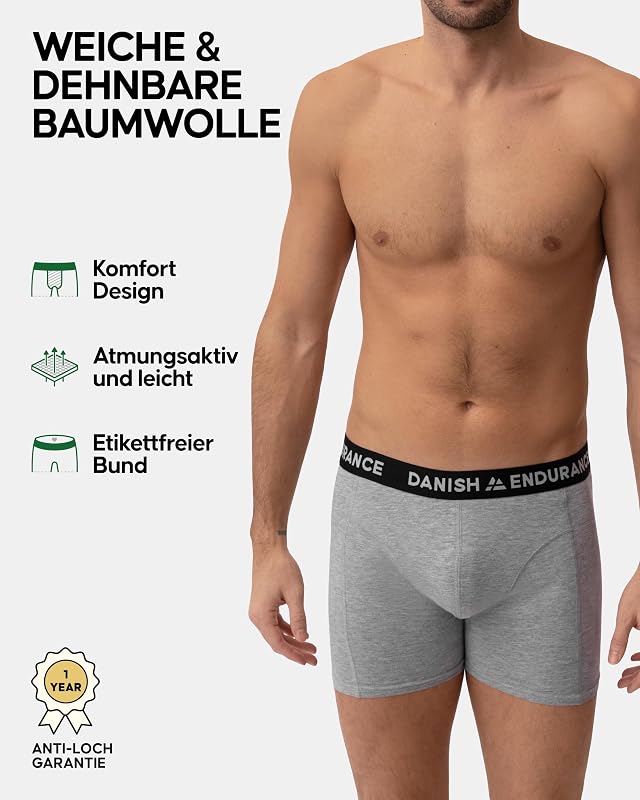 Boxershorts Herren, 3er & 10er Pack, Mehrfarbig (4xmarine, 3xmarineblau/Bordeaux, 3xgrau/Marineblau), L