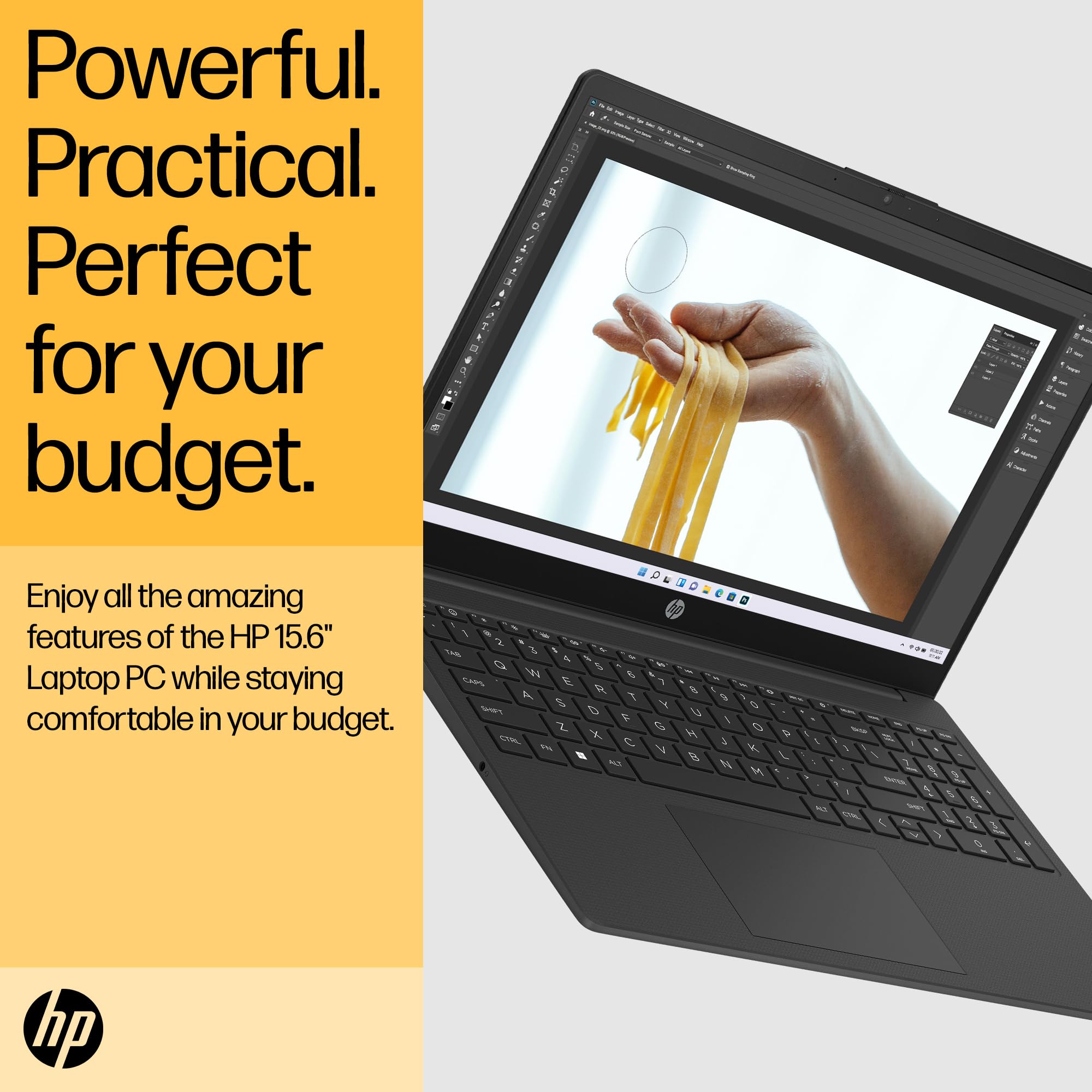 Hp 15.6&Quot; Laptop | Amd Ryzen 3 7320U Processor | 8 Gb Ram | 256 Gb Ssd | Amd Radeon Graphics | Fhd Display | Up To 11Hrs 15 Mins Battery | Windows 11 | Dual Speakers | Jet Black | 15-Fc0045Sa - View 7