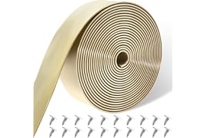 Lumpro Vinyl Straps for Patio Chair Repair Kit 2'' Wide 10 Ft Long Replacement Straps + 20 Free Rivets for Outdoor Lawn Furniture Chaise Lounge Repair (Driftwood)