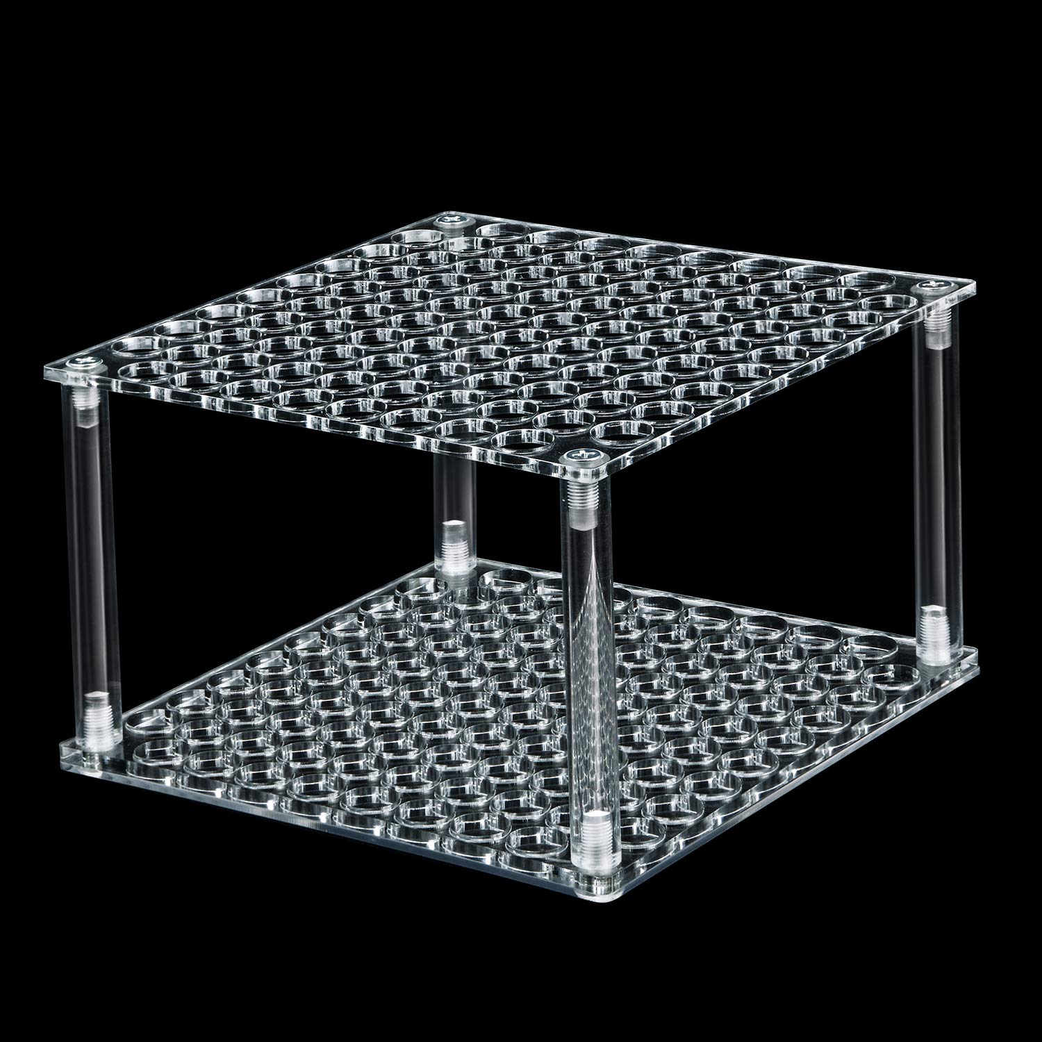 Outus 96 Hole Pencil Brush Holder Acrylic Pen Holder Desk Stand Organizer for Pencils Paint Brushes Markers Display and Home Storage (1 Pieces)