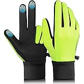rivmount Winter Gloves Women Men, Cold Weather Touch Screen Liner Glove, Windproof 3-Layers, for Running, Cycling, Biking, Hiking, Driving