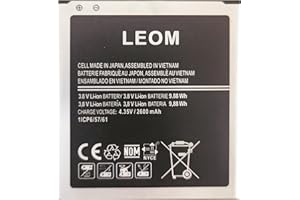 LEOM EB-BG530CBU EB-BG530CBZ Replacement Battery for Galaxy Grand Prime SM-G530, Galaxy J3 Prime J327A, J327T, J337A, J337T.