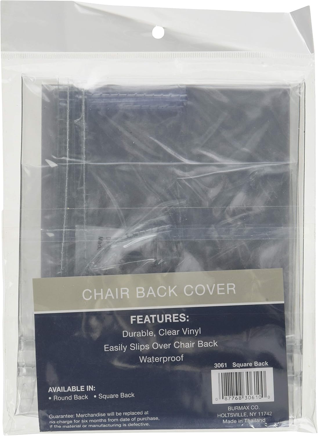 Scalpmaster Square Chair Back Cover, Transparent Vinyl (3061): Garden & Outdoor