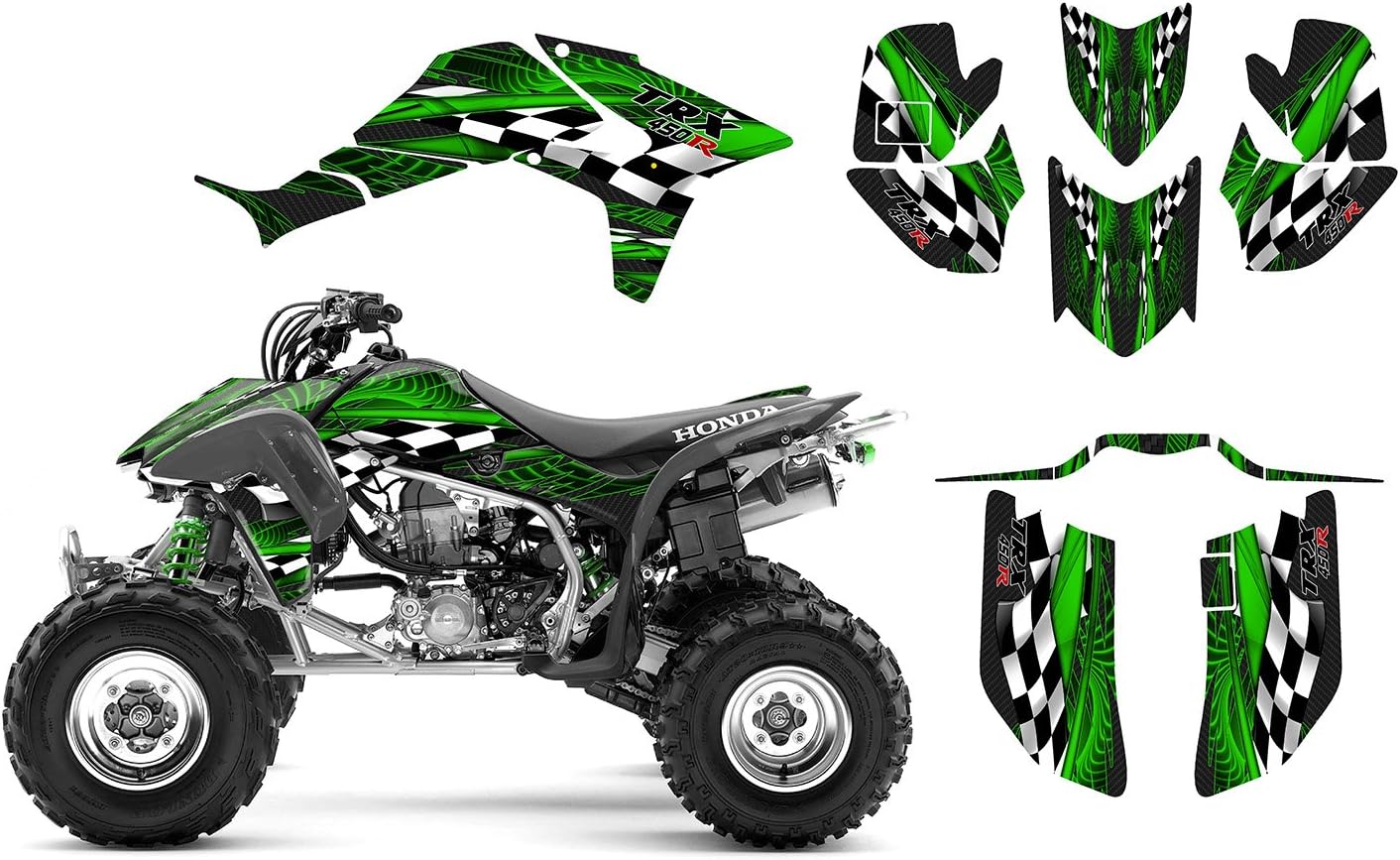 TRX 450 R Graphics Decal Kit by Allmotorgraphics Design NO3500 (green)
