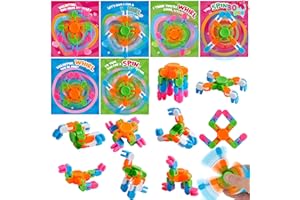 JOYIN 30 Packs Valentine's Day 6-Design Gift Cards with Fidgets Spinners, Deformable DIY Spinners Fingertip, Stress Relief Fi