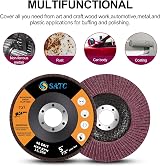 SATC Flap Discs 125mm 10 Pack 40 Grit T27 22.23mm 12,200 RPM Aluminum Oxide view 5