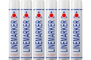 Aerosol Solutions Line Marker, Grass and Road Spray Paint, Athletic Field Striping Paint Spray -White 26 Fl Oz (Pack of 6)