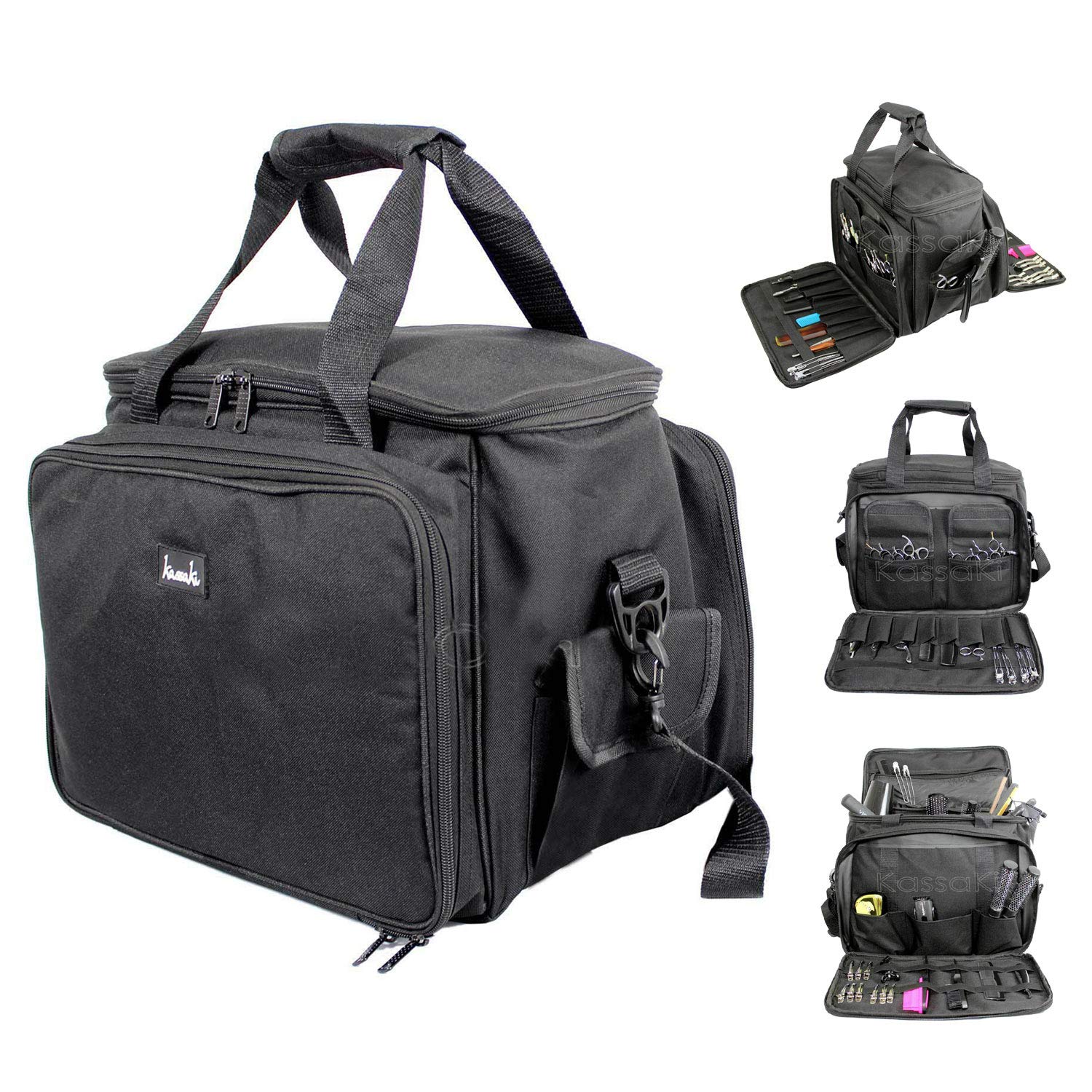 Kassaki Hairdressing Bag Extra Large Soft Kit Bag Salon Storage Case