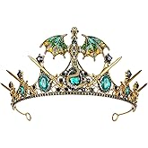 CoTeeZa Fairy Crown Dragon Headpiece - Fantasy Dragon Sword Headband, Viking Celtic Headwear for Renaissance Halloween