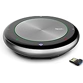 Yealink Teams Certified Speakerphone Wireless Bluetooth Speaker with Full Duplex Microphone for Conference Meeting CP700 Noise Reduction Home Office 360° Voice Pickup