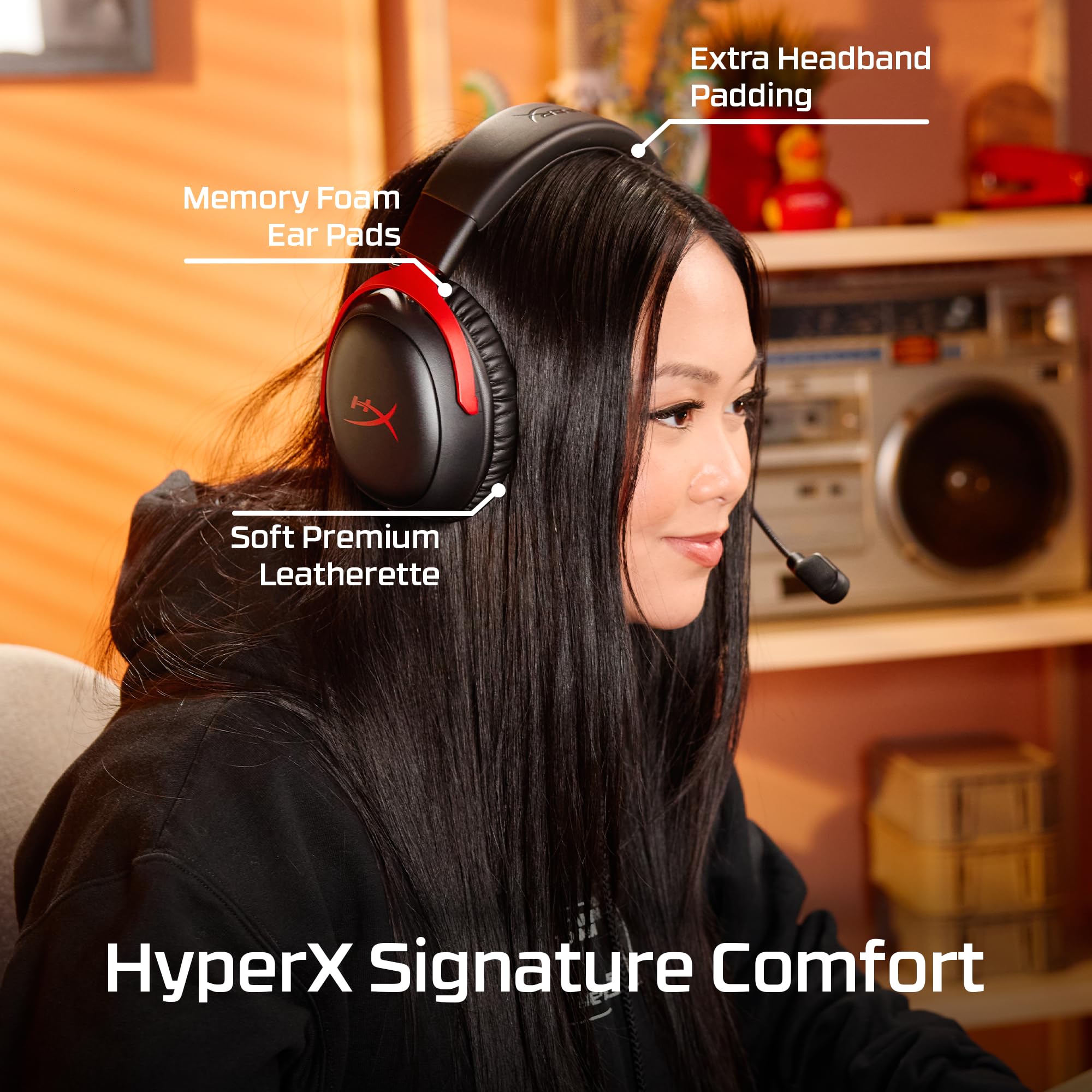 HyperX Cloud III S – Wireless Gaming Headset for Multi-Platform, 2.4GHz, Bluetooth, Battery Life up to 120 Hours 2.4GHz / 200 Hours Bluetooth, 53mm Angled Drivers, Detachable Mic – Black
