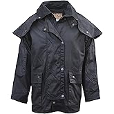 Foxfire Men's Short Oilskin Western Australian Waterproof Duster Coat, Raincoat Oil Cloth Cotton