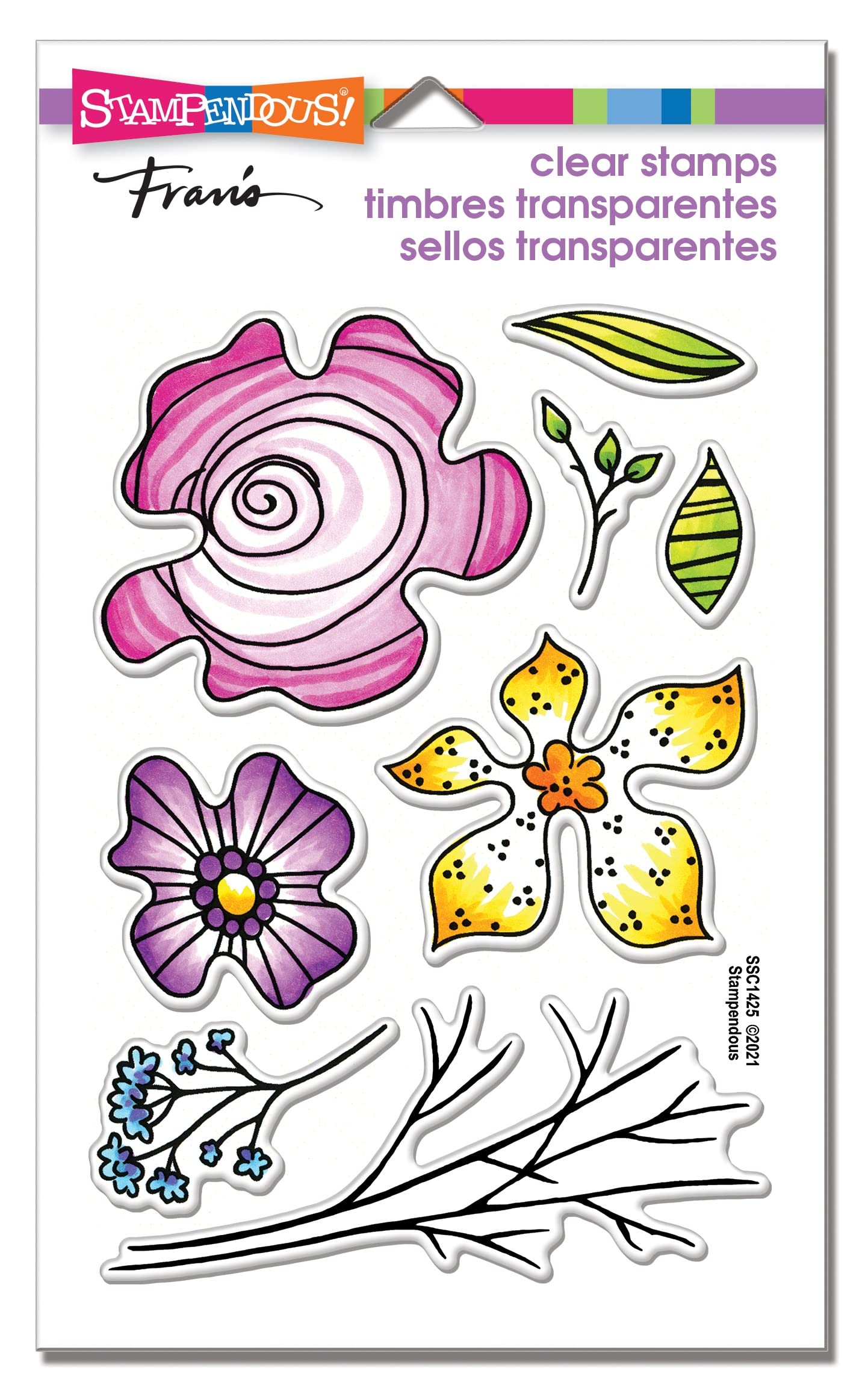 Stampendous Floral Pieces PCS
