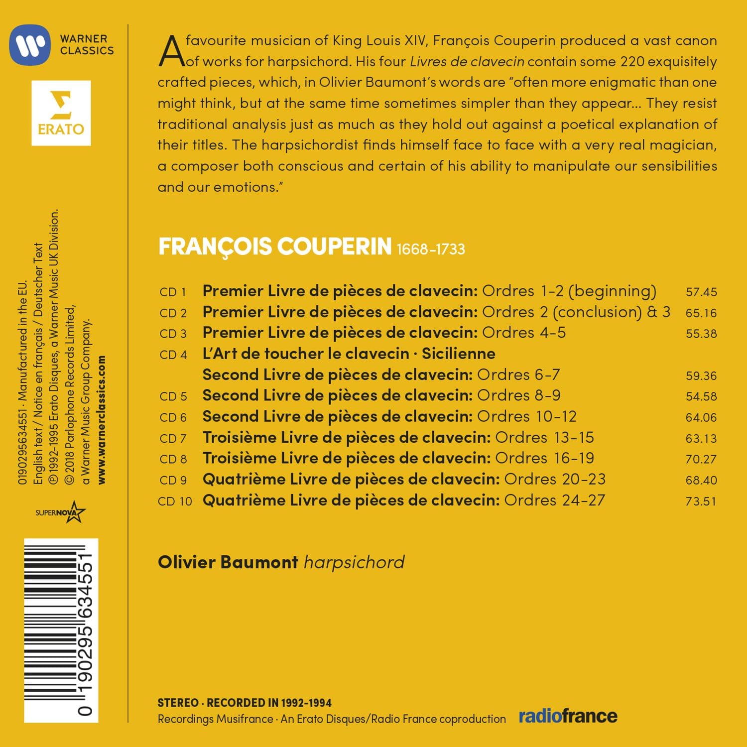 Couperin: Complete Works for Harpsichord, 10 - Image 3