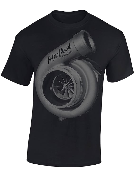 Baddery Petrolhead: Turbocharger Turbolader - Geschenk für Autoliebhaber - T-Shirt für alle Tuning-, Drift-, und Motorsport F