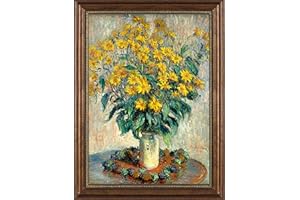 Dimensean Stamped Cross Stitch Kits Full Range of Embroidery Patterns Starter Kits for Beginners Adult or Kids DIY Cross Stitches Needlepoint Kits 11CT-Monet Chrysanthemum 15.7x20.9 inch