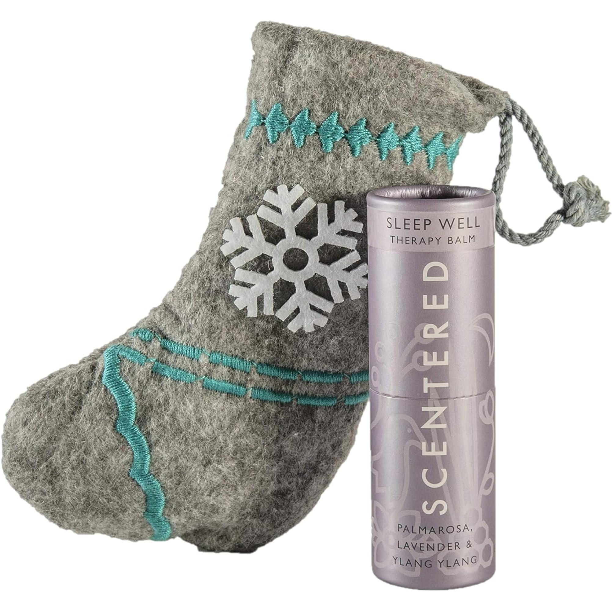 Scentered Sleep Well Aromatherapy Essential Oils Balm Christmas Stocking - for Restful Sleep & Bedtime Relaxation - All-Natural Blend of Lavender, Chamomile, Ylang Ylang