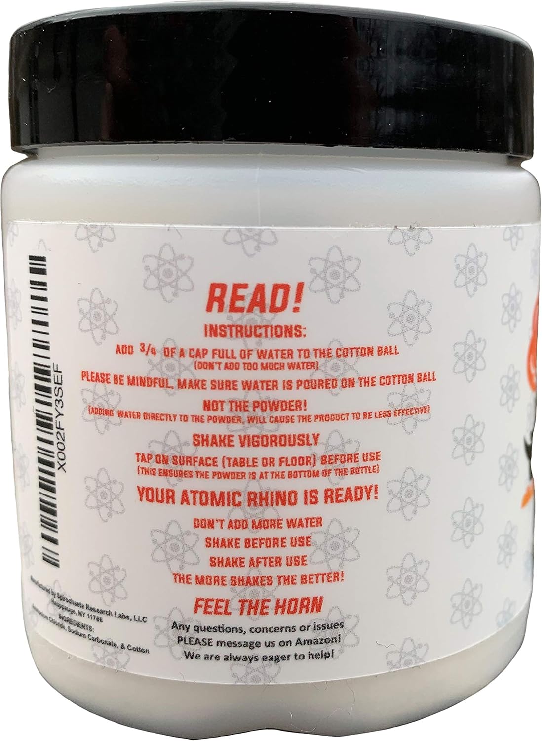 Atomic Rhino WideMouth, Oversized Reusable Smelling Salt Heavy Hitting Formula: Health & Personal Care