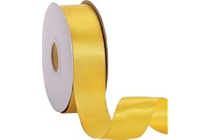 Double Face Satin Fabric Ribbon 1 Inch x 25 Yards Double Side Band Glossy Polyester Ribbon for Gift Wrapping, DIY Craft Acces