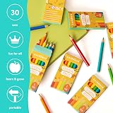 THE TWIDDLERS 30x Mini Colouring Pencils Multipack 180 Total Kids Party Bag view 4