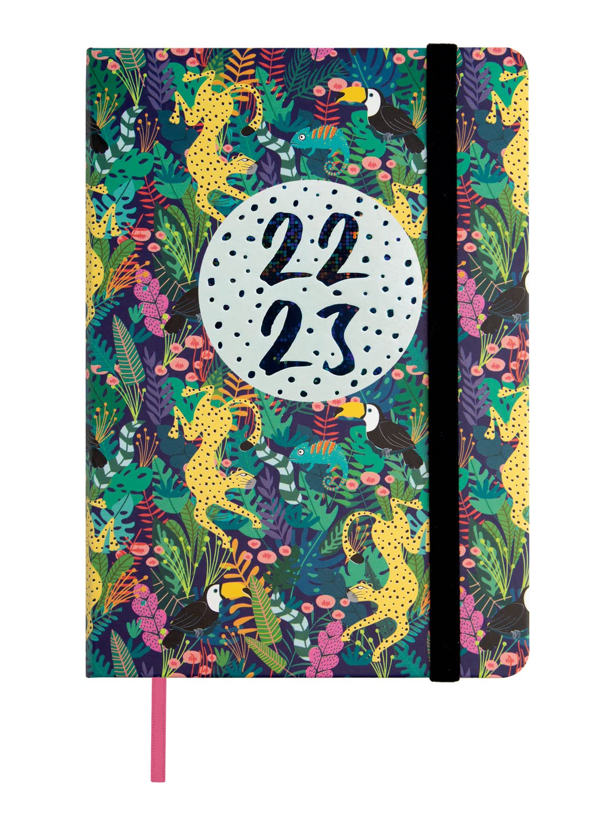 Finocam - Planner 2022 2023 Natural Week to View Horizontal September 2022 - August 2023 (12 months) Spanish Panter