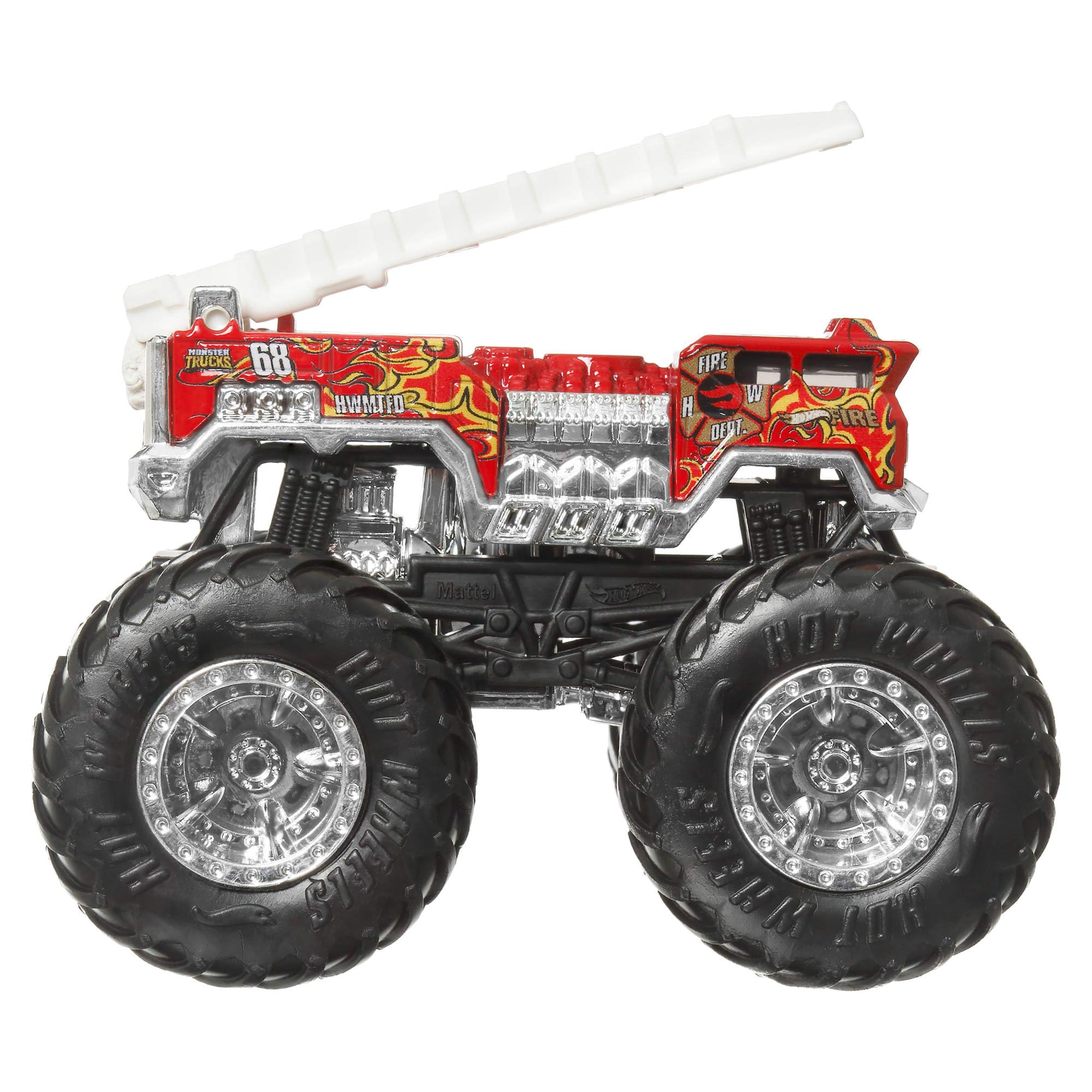 Hot Wheels Monster Trucks, Set aus 8 Die-Cast-Spielzeugtrucks im Maßstab 1:64 mit Hero und bei Fans beliebten Charakteren aus Monster Trucks Live und der YouTube-Serie, JCW76 5